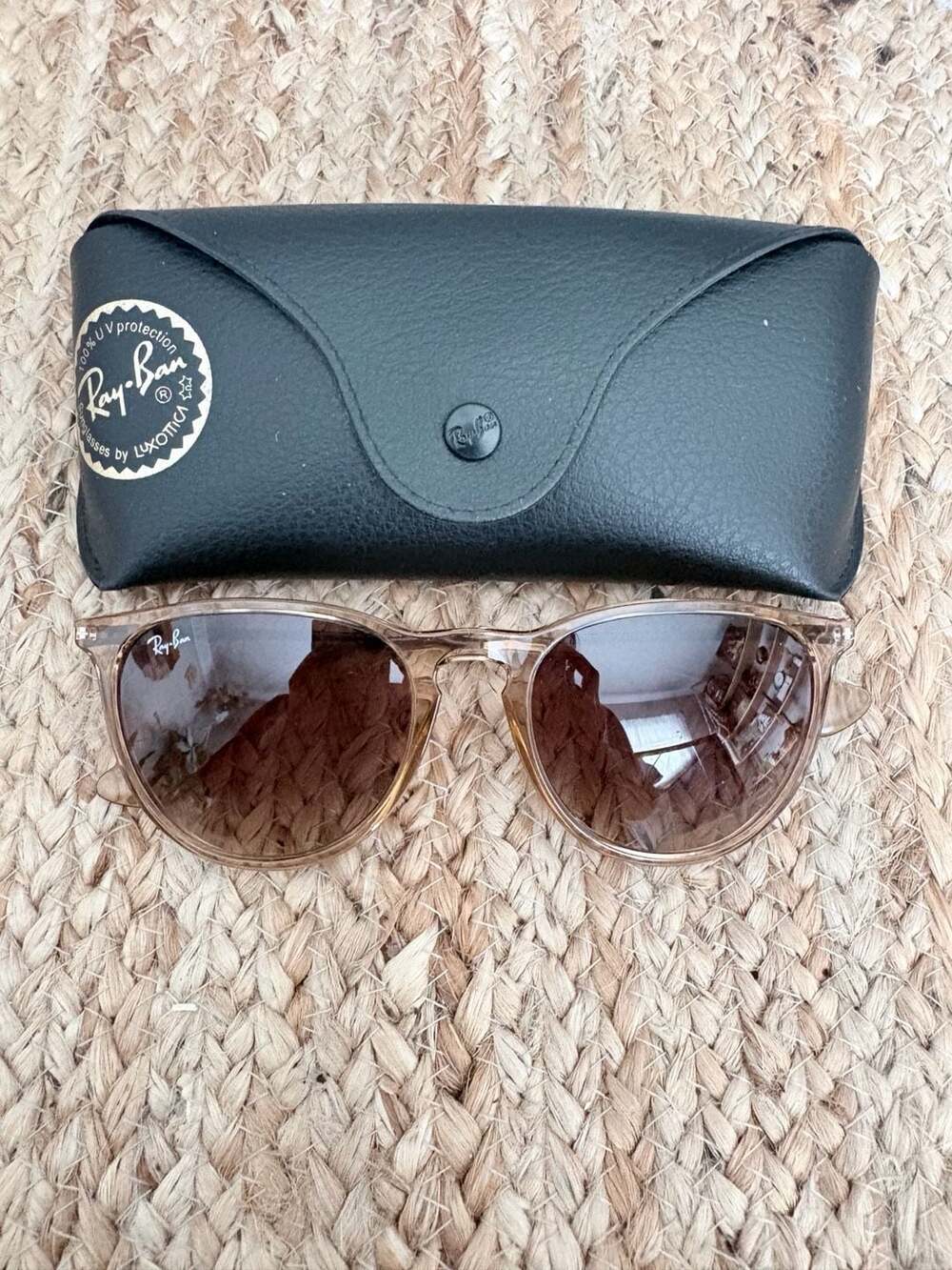 Ray-Ban Erika RB4171 6514/13 Transparent Light Brown Sunglasses 54mm